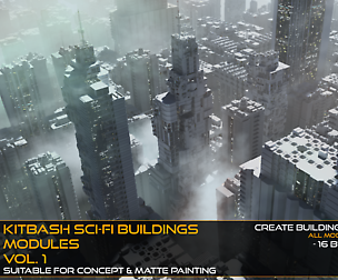 Kitbash Sci-fi Buildings & Modules Vol.1