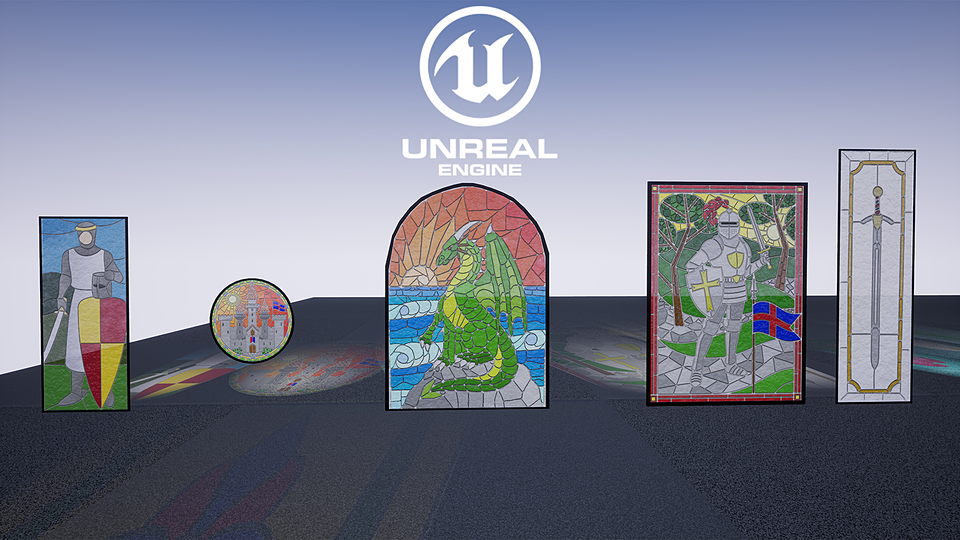 [UE4] Stained Glass Pack