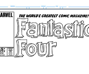 Fantastic Four Comic Book Cover Template