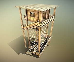 Wooden Watch Tower