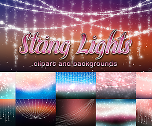 String lights christmas clipart