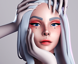 Hands portrait 3D model