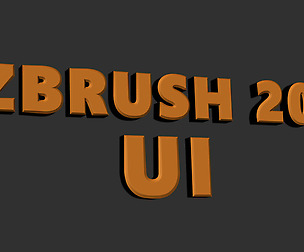 ZBRUSH 2019 UI