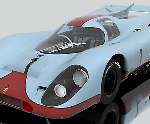Porsche 917K – Racing Livery #1 | 3D Model (PBR) 3ds Max, FBX, OBJ