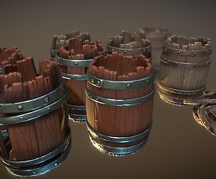 Stylized Barrel Set