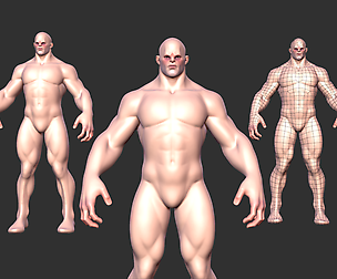 Stylized Strong Boi 2019 Highpoly and base