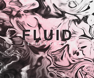 Fluid metallic textures marble rose