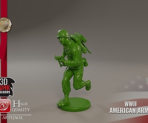 American soldier ww2 run A1