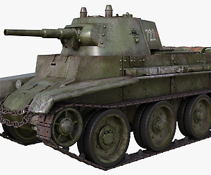 Tank BT 7 Soviet Mental Ray