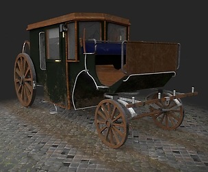 Brougham Horse Drawn Carriage