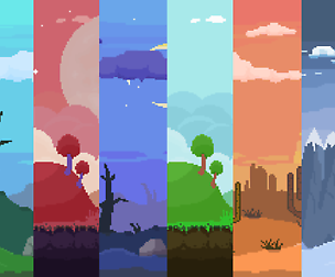 Parallax Pixel Art Backgrounds Pack #2