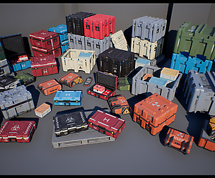 Sci Fi Cases Pack UE4 Unity