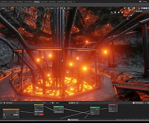 Geothermal Steam Factory Blender 2.8 Eevee