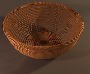 wicker basket 3D model