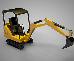 Mechanical Digger 3D model