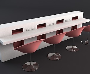 Modern Bar 3D model