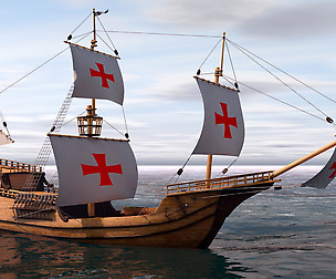 Caravel 3D model