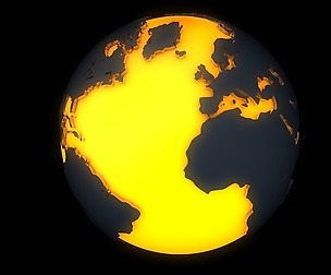 terrestrial globe 3D model