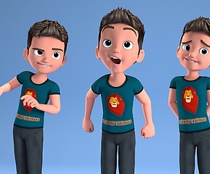 TOON CHILD - BOY RIGGED