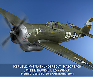 Republic P-47D Thunderbolt - WR-U