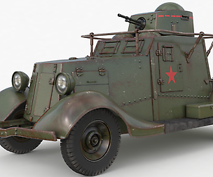 FAI M Armoured Car Vray