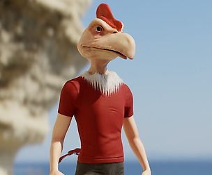 Condorito 3D model plus Source Files