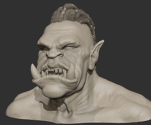 Orc Head Sculpt 3D model