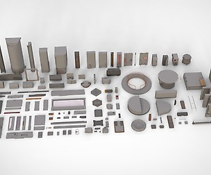 Sci-Fi architecture Elements collection 14