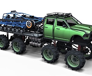 Super bogger with Concept tracked vehicle