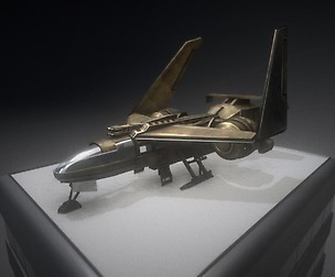 Futuristic Combat Jet (Rigged)