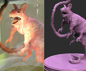 Laboratory Rat Figurine