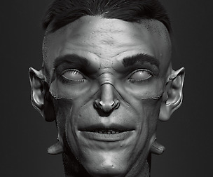 Creature bust HighPoly