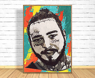 Post Malone Print,Malone Poster