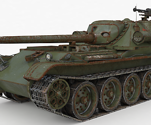 Tank Uralmash SU 101 Russian Vray