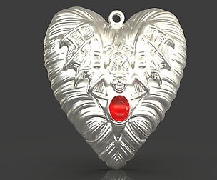 Jewelry Vampire Heart Pendant