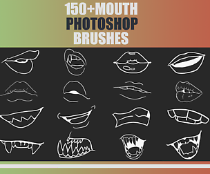 150+ Photoshop Mouth Brushes