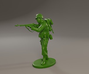 American soldier ww2 Shoot Stand A3