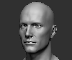 Male Head Sculpt 01