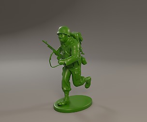 American soldier ww2 run A3