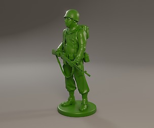 American soldier ww2 stand guard A3