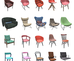 PBR Chairs - 20 Pieces