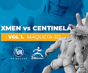 Los X-Men Vs Centinela Vol 1: Maqueta 3D
