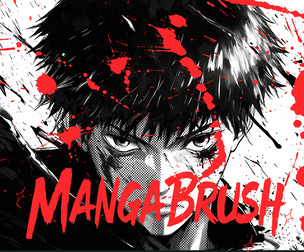 BLOOD PACK Comic Photoshop Brushes MANGA BRUSH