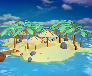 Low-poly_Beach_Set