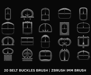 Belt Buckles - zBrush IMM