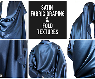60+ SATIN FABRIC DRAPING AND FOLD TEXTURES