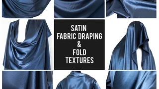 60+ SATIN FABRIC DRAPING AND FOLD TEXTURES cover