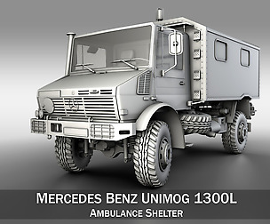 Mercedes Benz Unimog U1300L -  Ambulance Trailer