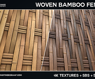 Woven Bamboo Fence | Substance Material