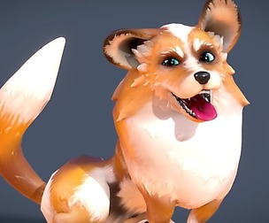 Game Ready Corgi 3D - Animated